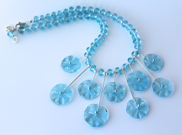 Bombay Sapphire Gin Flower Necklace