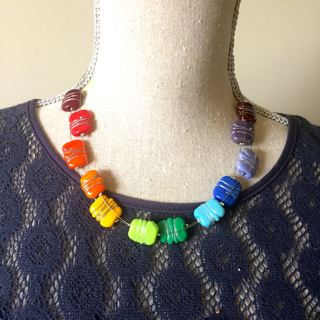 Love this colour wheel necklace by Julie Frahm