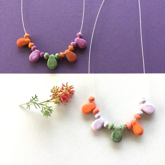 Cute olive green necklaces by Julie Frahm