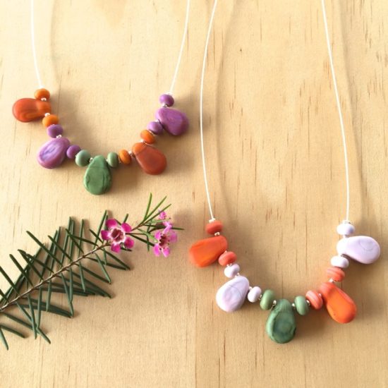 Cute olive green necklaces by Julie Frahm