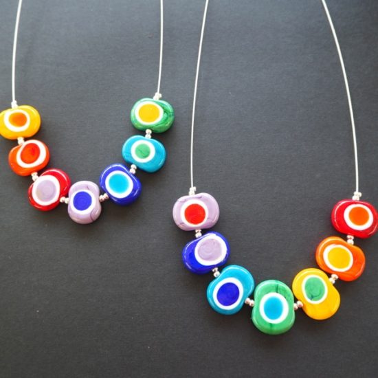 Kandinsky inspired necklaces by Julie Frahm