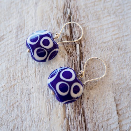 cobalt blue earrings