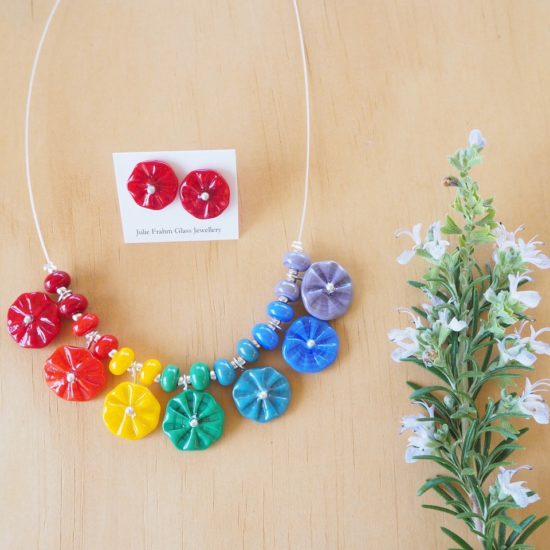 chakra flower necklace