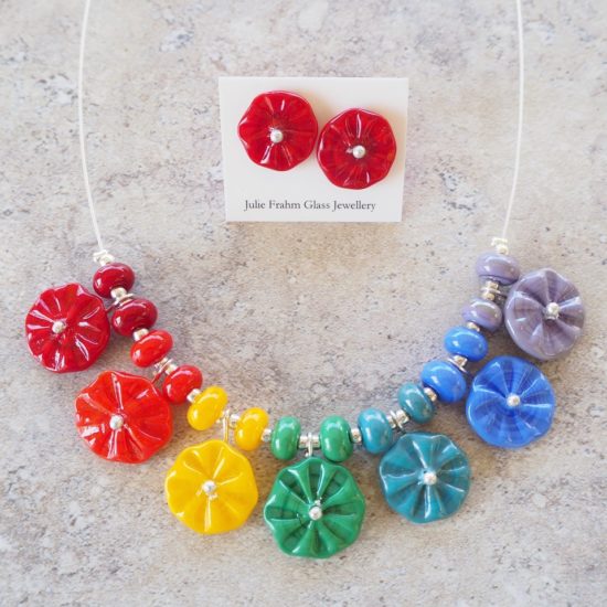 chakra flower necklace