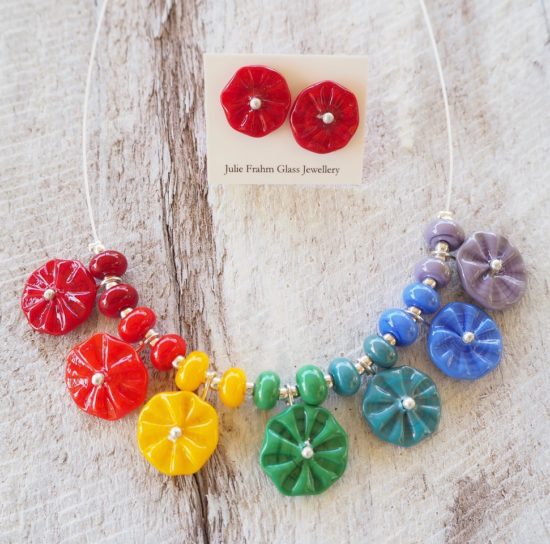 chakra flower necklace