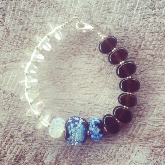 recycled glass bracelet 