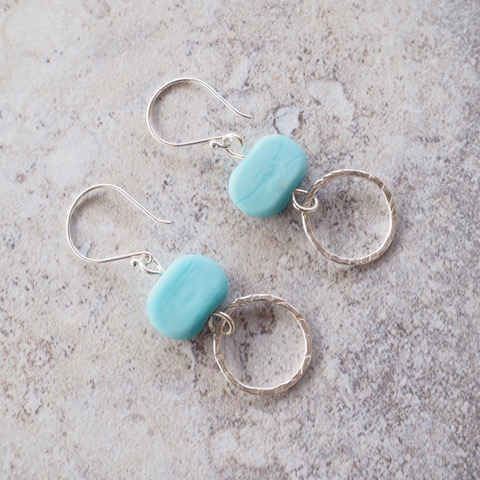 silver and turquoise earrings