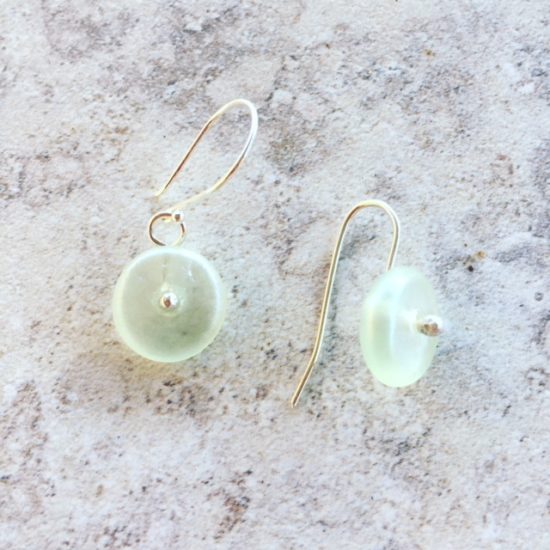 recycled glass earrings 