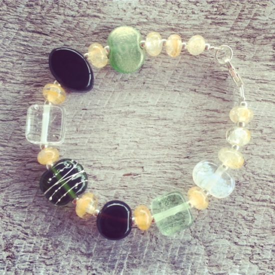 recycled glass beads