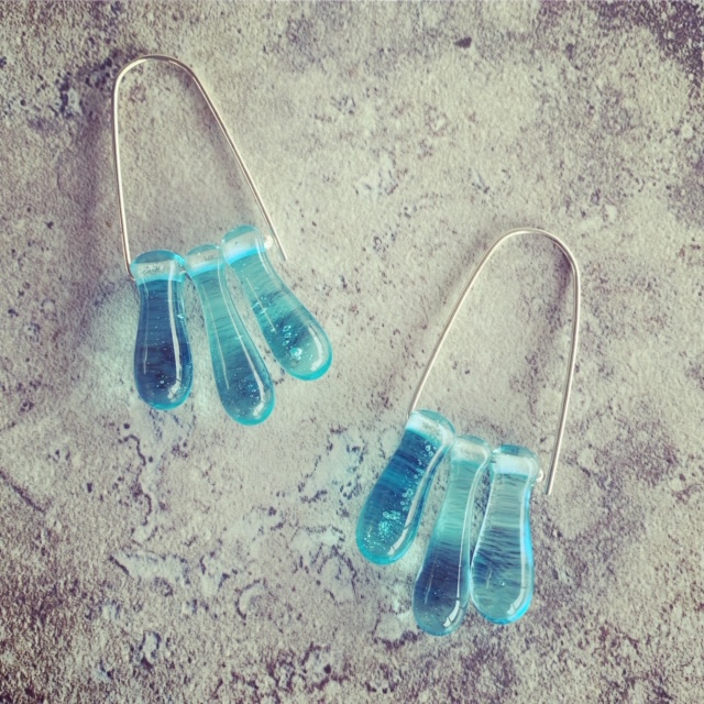 Bombay Sapphire Gin earrings! Simply stunning