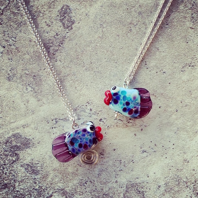 Glass Fish Necklace
