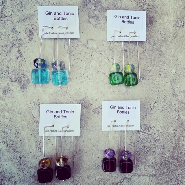 gin and tonic earrings 