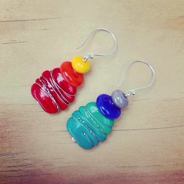 rainbow earrings 