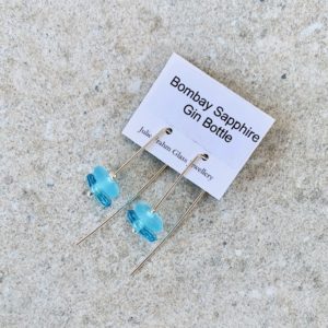 bombay sapphire gin earrings