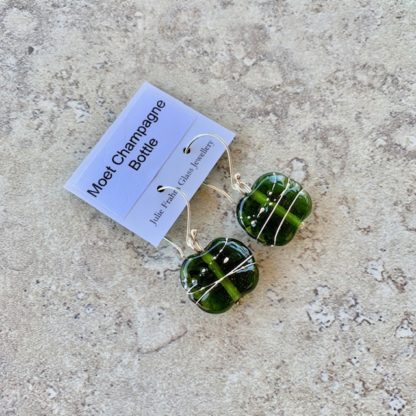 Moet Champagne - Earrings with Fine Silver Wire - Image 4