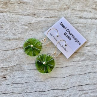 Moet Champagne - Flower Earrings