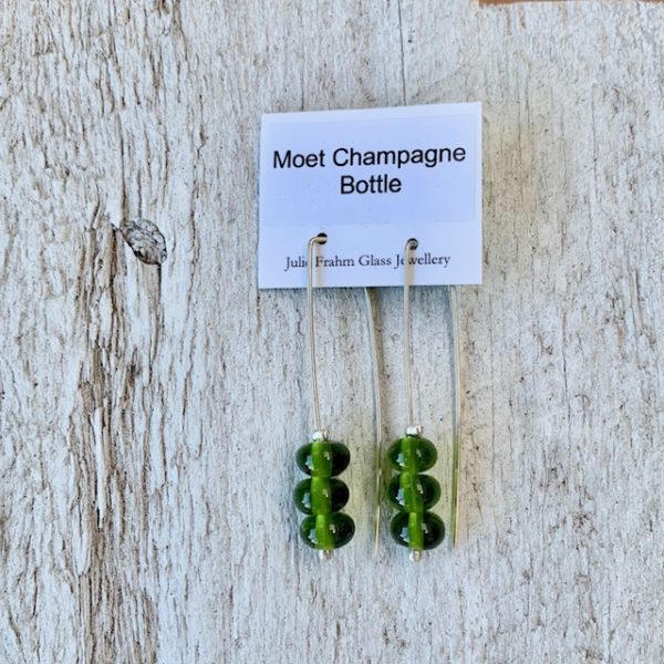 champagne bottle earrings