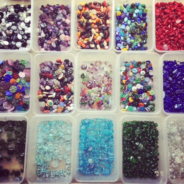 Handmade glass beads