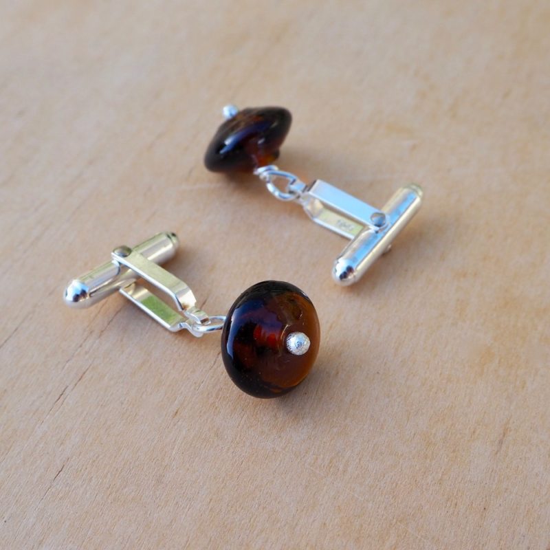 Coopers Ale Cufflinks Julie Frahm Glass Jewellery