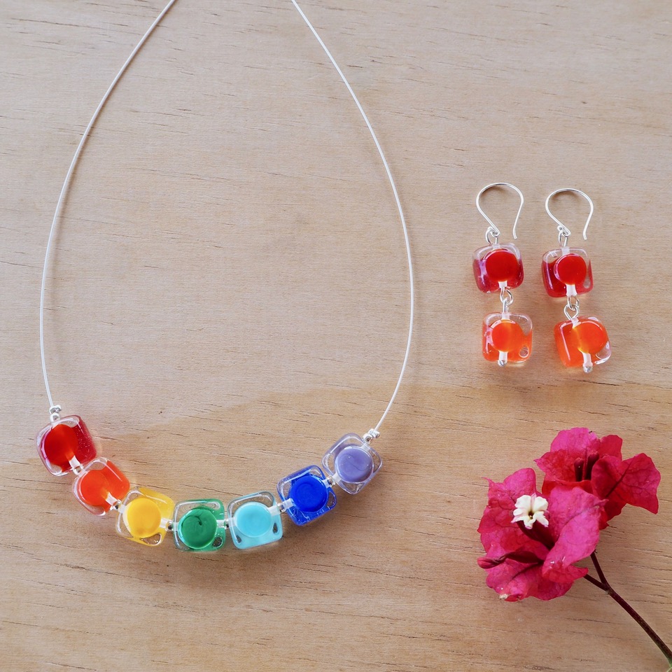 rainbow necklace