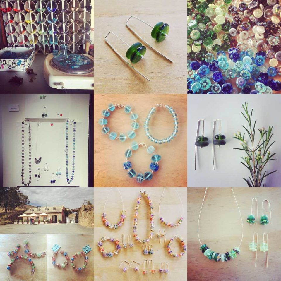 recycled glass jewellery