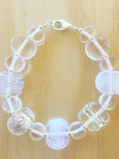 recycled glass bracelet