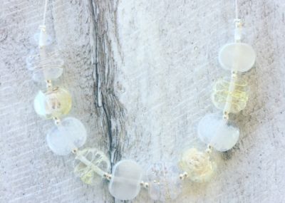recycled glass necklace