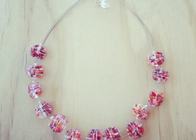 recycled glass necklace
