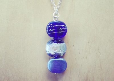 recycled glass necklace