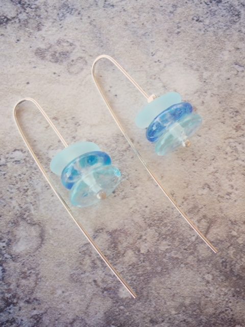 upcycled earrings