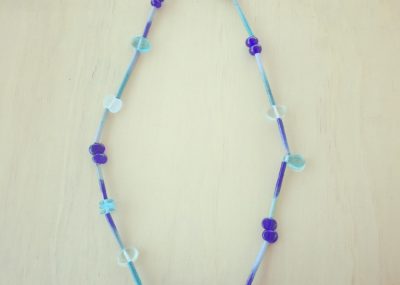 recycled glass necklace