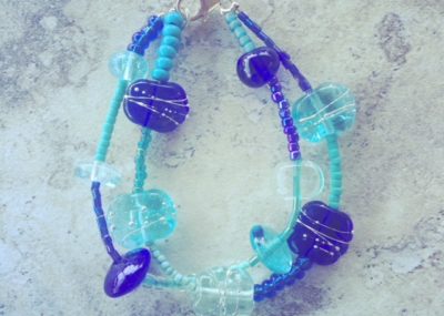 recycled glass bracelet