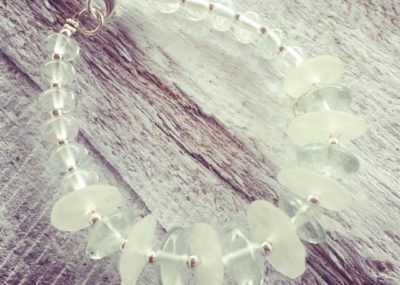 Recycled glass bracelet