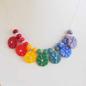 chakra flower necklace