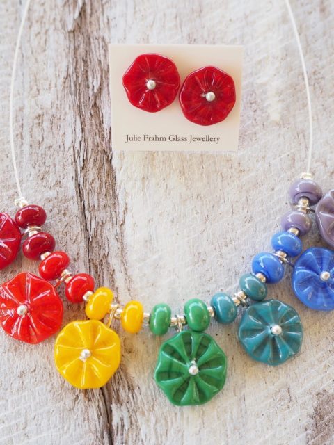 chakra flower necklace