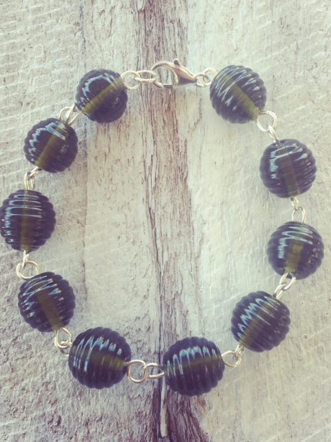 recycled glass bracelet