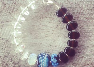 recycled glass bracelet