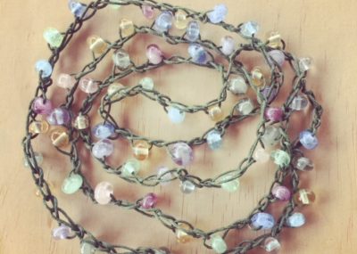 recycled glass necklace