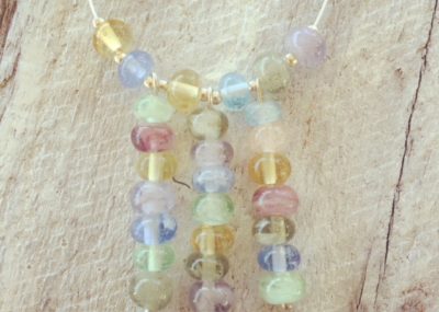 recycled glass necklace