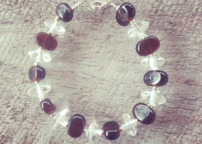 recycled glass bracelet