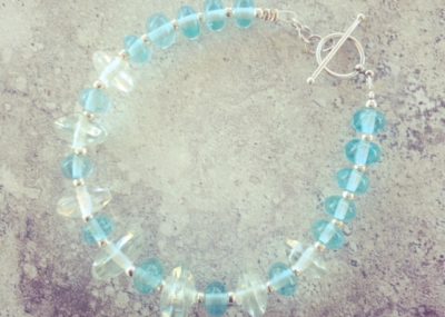 recycled glass bracelet