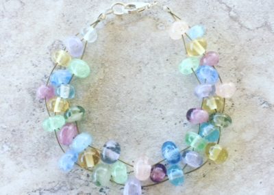 recycled glass bracelet