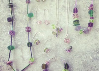 recycled glass jewellery