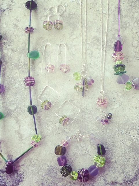 recycled glass jewellery
