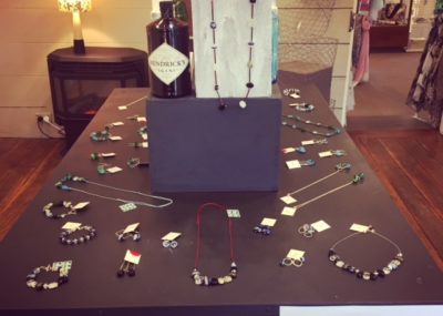 recycled glass jewellery exhibition