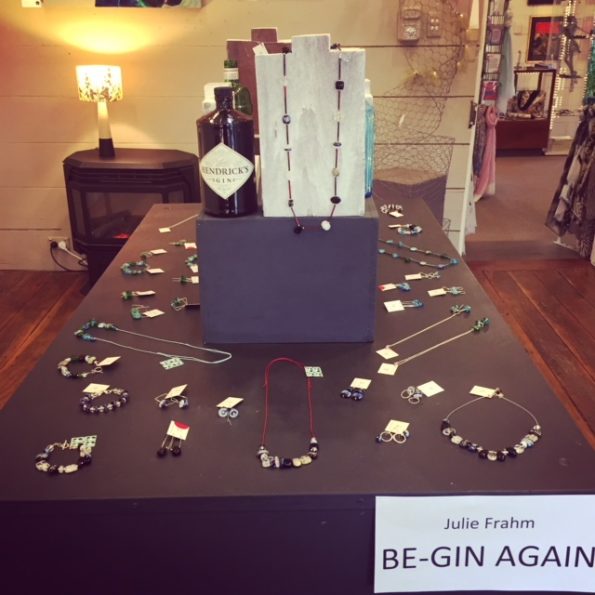 recycled glass jewellery exhibition