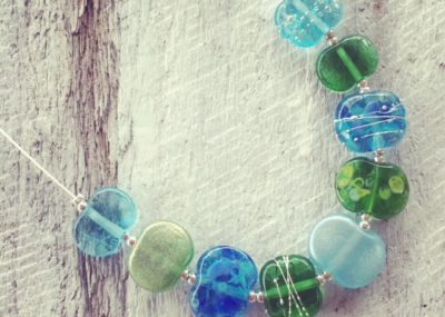 recycled glass necklaces