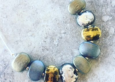 recycled glass necklace