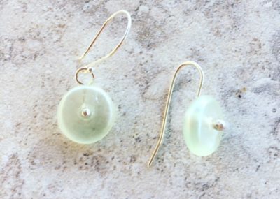 recycled glass earrings