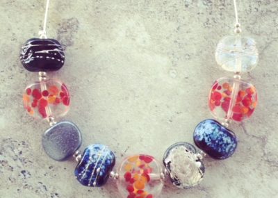 recycled glass bead jewellery